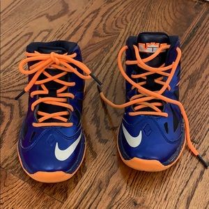 Nike Lebron X basketball sneakers.